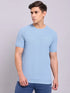 Men Solid Slim Fit Crew Neck T-shirt with MATPIQ