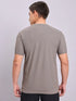 Men Solid Slim Fit Crew Neck T-shirt with MATPIQ