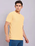 Men Solid Slim Fit Crew Neck T-shirt with MATPIQ