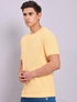 Men Solid Slim Fit Crew Neck T-shirt with MATPIQ