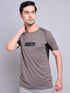 Men Printed Regular Fit Crew Neck T-shirt with TECHNO COOL+