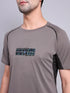 Men Printed Regular Fit Crew Neck T-shirt with TECHNO COOL+