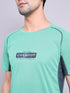Men Printed Regular Fit Crew Neck T-shirt with TECHNO COOL+