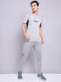 Men Printed Regular Fit Crew Neck T-shirt with TECHNO COOL+