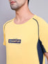 Men Printed Regular Fit Crew Neck T-shirt with TECHNO COOL+