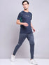 Men Printed Regular Fit Crew Neck T-shirt with TECHNO COOL+