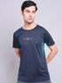 Men Printed Regular Fit Crew Neck T-shirt with TECHNO COOL+
