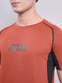 Men Printed Regular Fit Crew Neck T-shirt with TECHNO COOL+