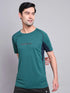 Men Printed Regular Fit Crew Neck T-shirt with TECHNO COOL+