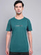 Men Printed Regular Fit Crew Neck T-shirt with TECHNO COOL+