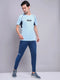 Men Printed Regular Fit Crew Neck T-shirt with TECHNO COOL+