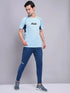 Men Printed Regular Fit Crew Neck T-shirt with TECHNO COOL+