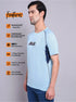 Men Printed Regular Fit Crew Neck T-shirt with TECHNO COOL+