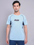 Men Printed Regular Fit Crew Neck T-shirt with TECHNO COOL+