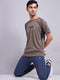 Men Printed Regular Fit Crew Neck T-shirt with TECHNO COOL+