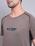 Men Printed Regular Fit Crew Neck T-shirt with TECHNO COOL+