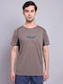 Men Printed Regular Fit Crew Neck T-shirt with TECHNO COOL+