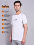 Men Printed Regular Fit Crew Neck T-shirt with TECHNO COOL+