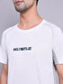 Men Printed Regular Fit Crew Neck T-shirt with TECHNO COOL+