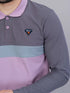 Men Colorblock Slim Fit Polo T-shirt with MATPIQ