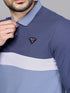 Men Colorblock Slim Fit Polo T-shirt with MATPIQ