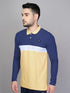 Men Colorblock Slim Fit Polo T-shirt with MATPIQ