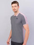 Men Colorblock Slim Fit Polo T-shirt with MATPIQ