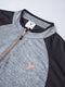 Men Melange Slim Fit Mock Neck T-shirt with TECHNO COOL+