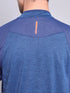 Men Melange Slim Fit Mock Neck T-shirt with TECHNO COOL+