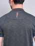 Men Melange Slim Fit Mock Neck T-shirt with TECHNO COOL+