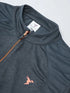 Men Melange Slim Fit Mock Neck T-shirt with TECHNO COOL+