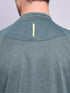 Men Melange Slim Fit Mock Neck T-shirt with TECHNO COOL+