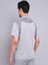 Men Melange Slim Fit Mock Neck T-shirt with TECHNO COOL+