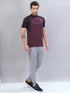 Men Colorblock Slim Fit Mock Neck T-shirt with TECHNO COOL+