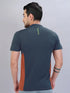 Men Colorblock Slim Fit Mock Neck T-shirt with TECHNO COOL+