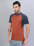Men Colorblock Slim Fit Mock Neck T-shirt with TECHNO COOL+