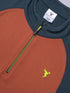 Men Colorblock Slim Fit Mock Neck T-shirt with TECHNO COOL+
