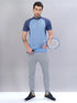 Men Colorblock Slim Fit Mock Neck T-shirt with TECHNO COOL+