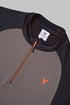 Men Colorblock Slim Fit Mock Neck T-shirt with TECHNO COOL+