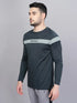 Men Colorblock Slim Fit Crew Neck T-shirt with TECHNO COOL+