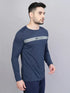 Men Colorblock Slim Fit Crew Neck T-shirt with TECHNO COOL+