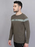 Men Colorblock Slim Fit Crew Neck T-shirt with TECHNO COOL+