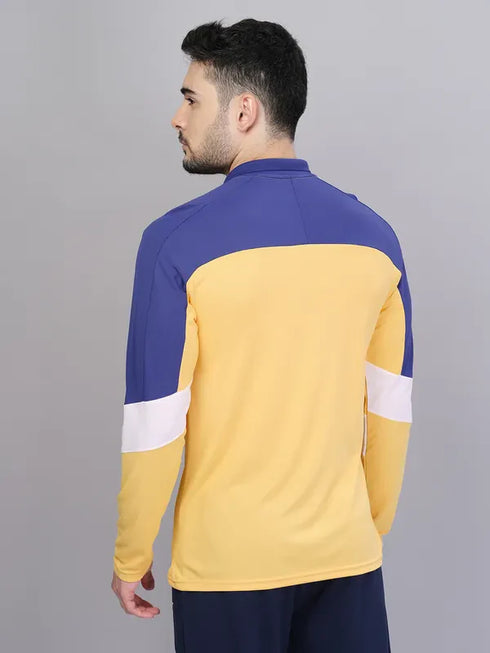 Men Colorblock Slim Fit Polo T-shirt with TECHNO COOL+