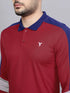 Men Colorblock Slim Fit Polo T-shirt with TECHNO COOL+