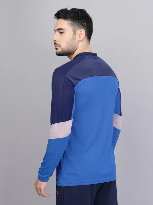Men Colorblock Slim Fit Polo T-shirt with TECHNO COOL+