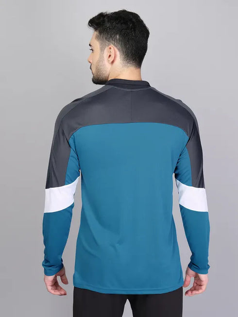Men Colorblock Slim Fit Polo T-shirt with TECHNO COOL+