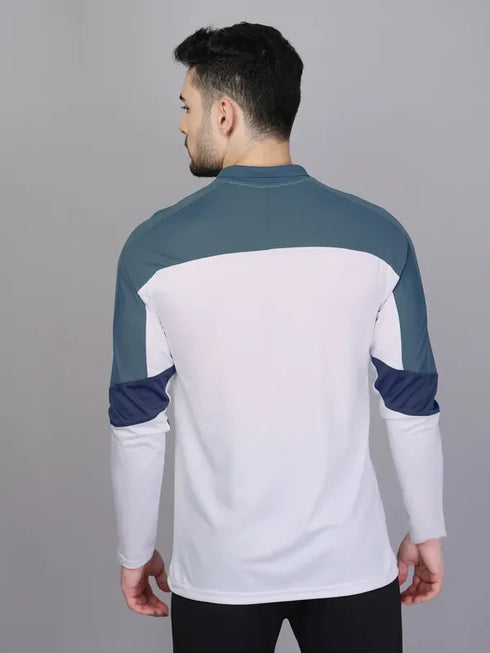 Men Colorblock Slim Fit Polo T-shirt with TECHNO COOL+