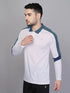 Men Colorblock Slim Fit Polo T-shirt with TECHNO COOL+