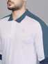 Men Colorblock Slim Fit Polo T-shirt with TECHNO COOL+