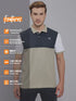 Men Colorblock Slim Fit Polo T-shirt with MATPIQ